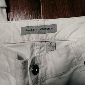 CHICO'S PLATINUM JEANS NWOT